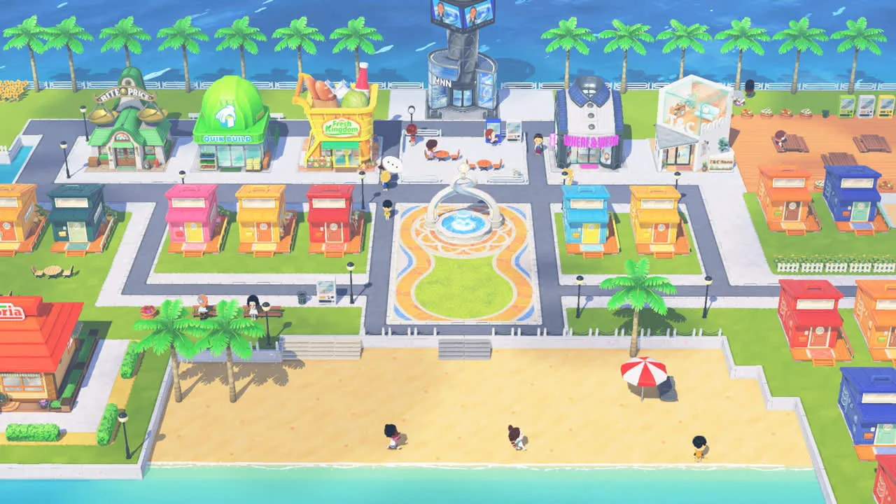 Miiと島のエリアが描かれた公式ビジュアル